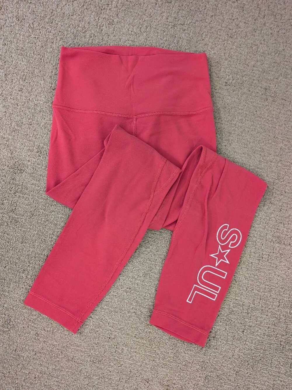 Lululemon x SoulCycle Leggings in warm pink